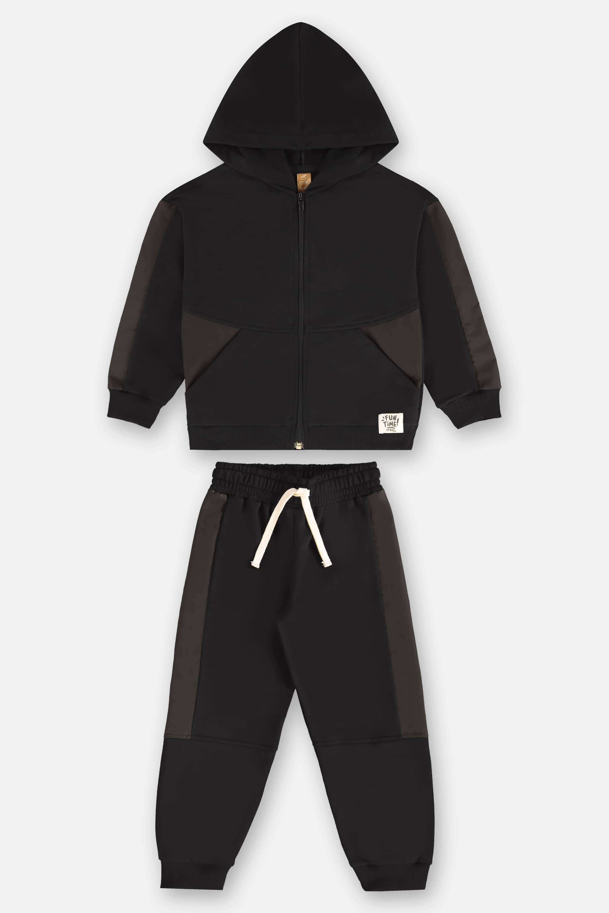 Conjunto Infantil com Jaqueta e Calça em Moletom (Preto) Up Baby - Imagem 50